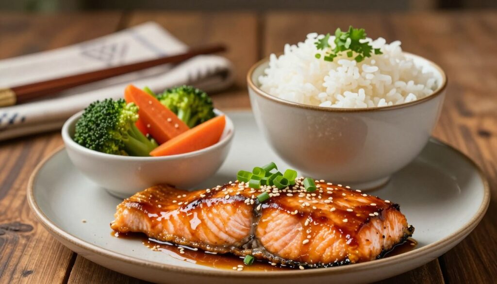 serving suggestions for teriyaki salmon