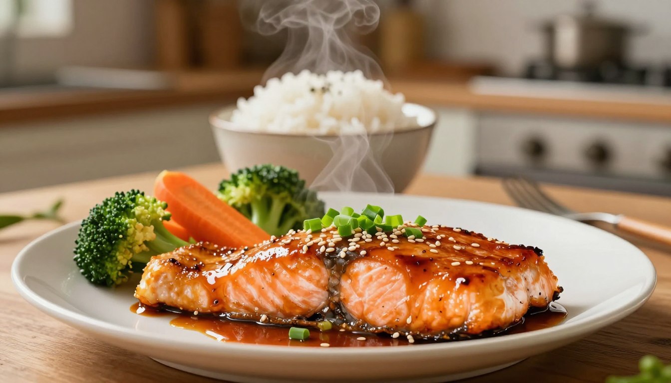 teriyaki glazed salmon