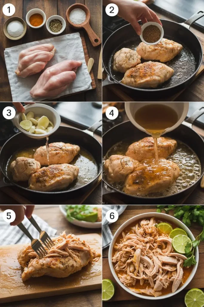 shredded chicken recipe