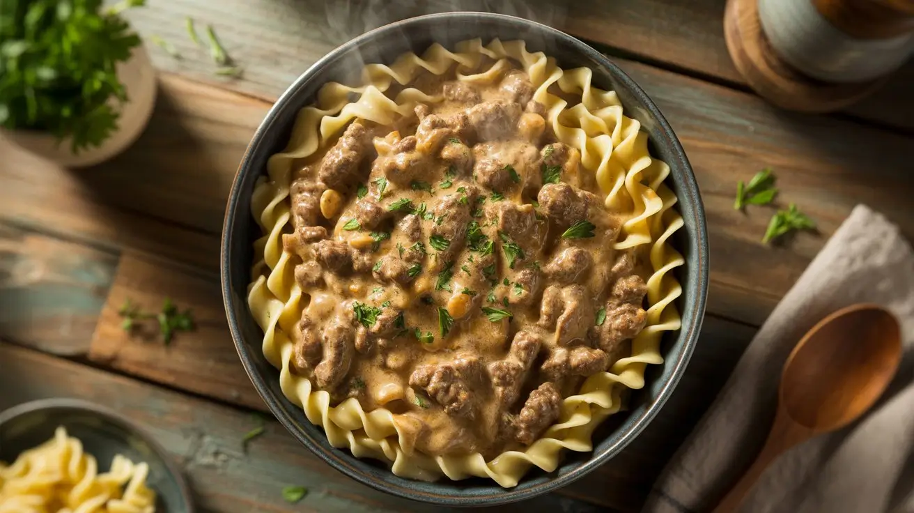 ground beef stroganoff recipe