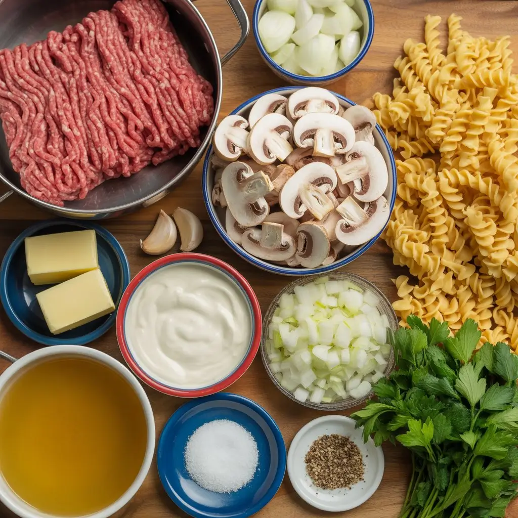 ground beef stroganoff recipe