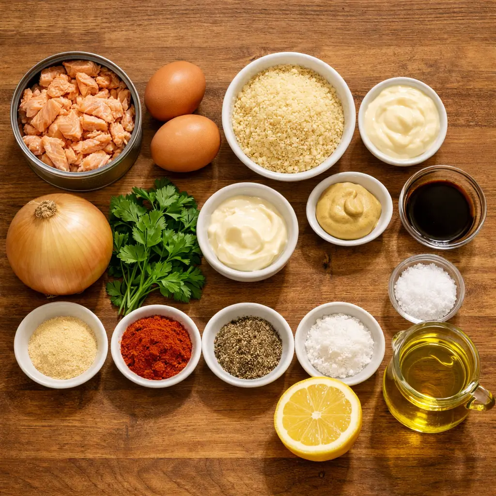 Ingredients for Salmon Patties Recipe