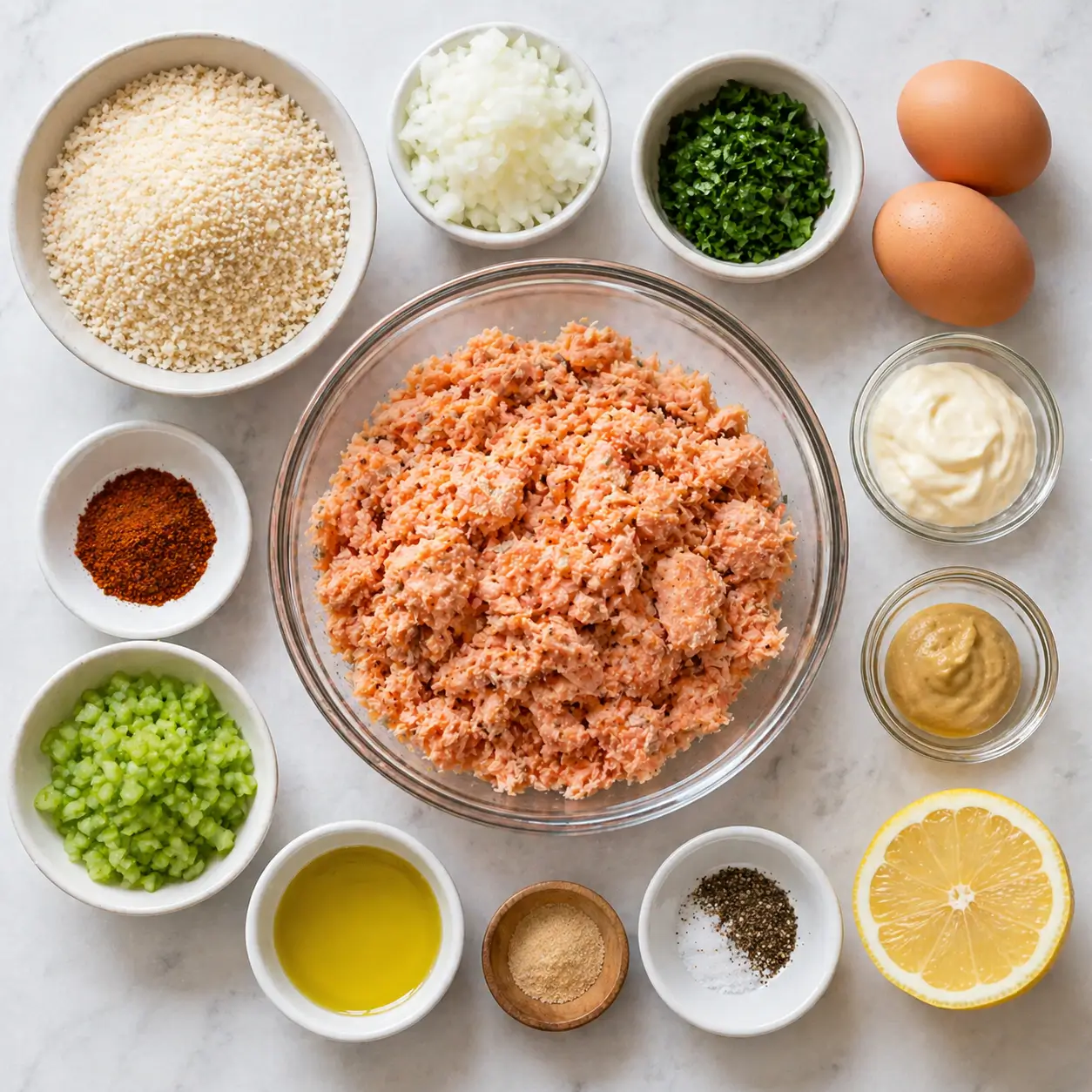 Ingredients for This Recipe for Salmon Patties